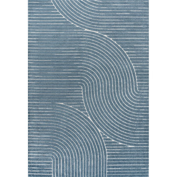 Skagen Minimalist Curve Geometric Area Rug